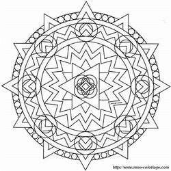ぬりえページ: 星曼荼羅 (マンダラ) #117992 - 無料の印刷可能なぬりえページ