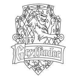 ぬりえ: Gryffondor - 無料の印刷可能なぬりえページ