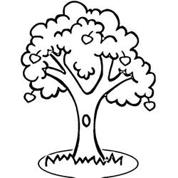 ぬりえページ: りんごの木 (自然と季節) #163778 - 無料の印刷可能なぬりえページ