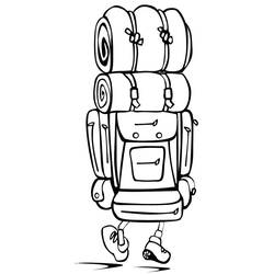 ぬりえ: キャンプ - 無料の印刷可能なぬりえページ