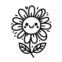 ぬりえ: 花 - 無料の印刷可能なぬりえページ