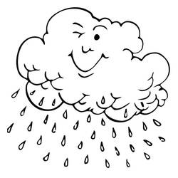 ぬりえページ: 雨 (自然と季節) #158201 - 無料の印刷可能なぬりえページ