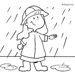 ぬりえページ: 雨 (自然と季節) #158214 - 無料の印刷可能なぬりえページ