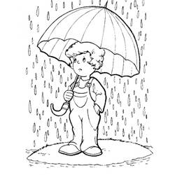ぬりえページ: 雨 (自然と季節) #158215 - 無料の印刷可能なぬりえページ
