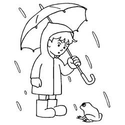 ぬりえページ: 雨 (自然と季節) #158263 - 無料の印刷可能なぬりえページ