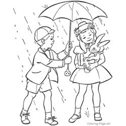 ぬりえページ: 雨 (自然と季節) #158264 - 無料の印刷可能なぬりえページ