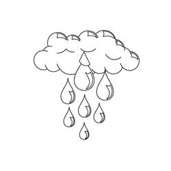 ぬりえページ: 雨 (自然と季節) #158269 - 無料の印刷可能なぬりえページ