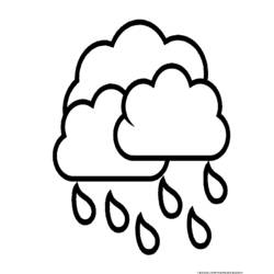 ぬりえページ: 雨 (自然と季節) #158333 - 無料の印刷可能なぬりえページ