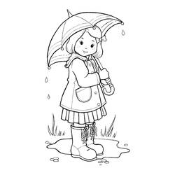 ぬりえページ: 雨 (自然と季節) #158424 - 無料の印刷可能なぬりえページ