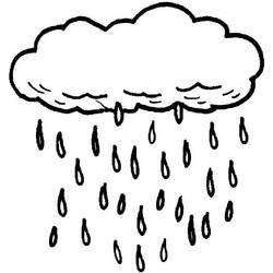 ぬりえ: 雨 - 無料の印刷可能なぬりえページ