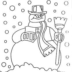 ぬりえページ: 雪 (自然と季節) #158502 - 無料の印刷可能なぬりえページ