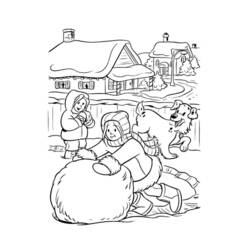 ぬりえページ: 雪 (自然と季節) #158565 - 無料の印刷可能なぬりえページ