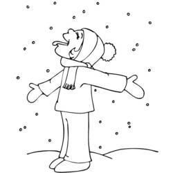 ぬりえページ: 雪 (自然と季節) #158571 - 無料の印刷可能なぬりえページ