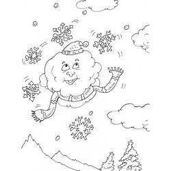 ぬりえページ: 雪 (自然と季節) #158578 - 無料の印刷可能なぬりえページ