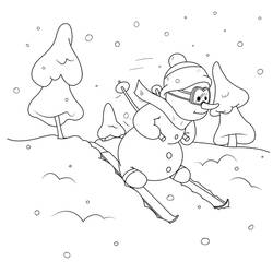ぬりえページ: 雪 (自然と季節) #158591 - 無料の印刷可能なぬりえページ