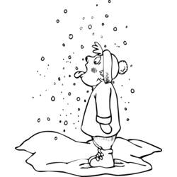 ぬりえページ: 雪 (自然と季節) #158604 - 無料の印刷可能なぬりえページ