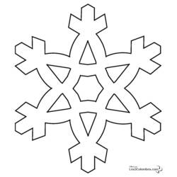 ぬりえページ: 雪の結晶 (自然と季節) #160456 - 無料の印刷可能なぬりえページ