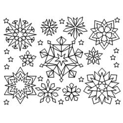 ぬりえページ: 雪の結晶 (自然と季節) #160464 - 無料の印刷可能なぬりえページ