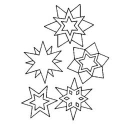 ぬりえページ: 雪の結晶 (自然と季節) #160492 - 無料の印刷可能なぬりえページ