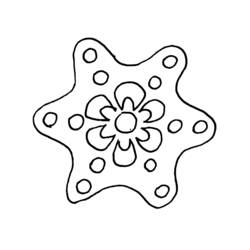 ぬりえページ: 雪の結晶 (自然と季節) #160506 - 無料の印刷可能なぬりえページ
