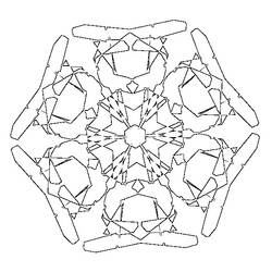 ぬりえページ: 雪の結晶 (自然と季節) #160521 - 無料の印刷可能なぬりえページ