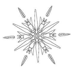 ぬりえページ: 雪の結晶 (自然と季節) #160522 - 無料の印刷可能なぬりえページ