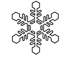ぬりえページ: 雪の結晶 (自然と季節) #160526 - 無料の印刷可能なぬりえページ
