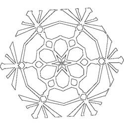 ぬりえページ: 雪の結晶 (自然と季節) #160527 - 無料の印刷可能なぬりえページ