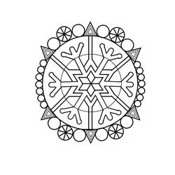 ぬりえページ: 雪の結晶 (自然と季節) #160545 - 無料の印刷可能なぬりえページ