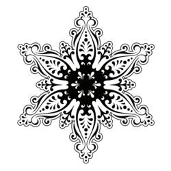 ぬりえページ: 雪の結晶 (自然と季節) #160611 - 無料の印刷可能なぬりえページ