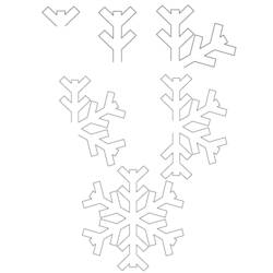 ぬりえページ: 雪の結晶 (自然と季節) #160656 - 無料の印刷可能なぬりえページ
