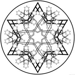 ぬりえページ: 雪の結晶 (自然と季節) #160683 - 無料の印刷可能なぬりえページ