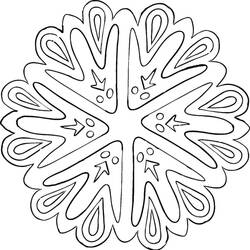 ぬりえページ: 雪の結晶 (自然と季節) #190254 - 無料の印刷可能なぬりえページ