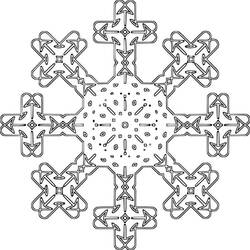 ぬりえページ: 雪の結晶 (自然と季節) #190255 - 無料の印刷可能なぬりえページ