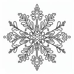 ぬりえページ: 雪の結晶 (自然と季節) #190256 - 無料の印刷可能なぬりえページ