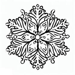 ぬりえページ: 雪の結晶 (自然と季節) #190257 - 無料の印刷可能なぬりえページ