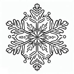 ぬりえページ: 雪の結晶 (自然と季節) #190258 - 無料の印刷可能なぬりえページ