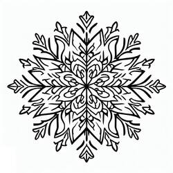 ぬりえページ: 雪の結晶 (自然と季節) #190259 - 無料の印刷可能なぬりえページ
