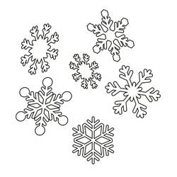ぬりえページ: 雪の結晶 (自然と季節) #190261 - 無料の印刷可能なぬりえページ