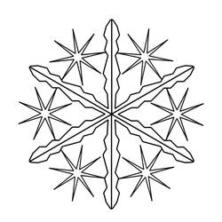 ぬりえページ: 雪の結晶 (自然と季節) #190262 - 無料の印刷可能なぬりえページ