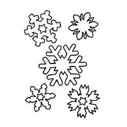 ぬりえページ: 雪の結晶 (自然と季節) #190264 - 無料の印刷可能なぬりえページ