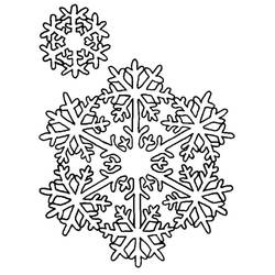 ぬりえページ: 雪の結晶 (自然と季節) #190265 - 無料の印刷可能なぬりえページ