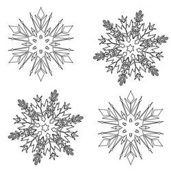 ぬりえページ: 雪の結晶 (自然と季節) #190267 - 無料の印刷可能なぬりえページ