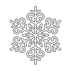 ぬりえページ: 雪の結晶 (自然と季節) #190270 - 無料の印刷可能なぬりえページ
