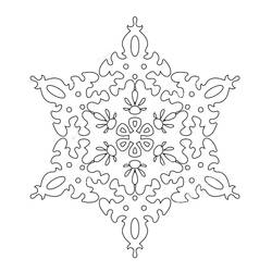 ぬりえページ: 雪の結晶 (自然と季節) #190271 - 無料の印刷可能なぬりえページ