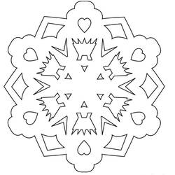 ぬりえページ: 雪の結晶 (自然と季節) #190273 - 無料の印刷可能なぬりえページ