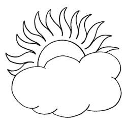 ぬりえページ: 太陽と雲 (自然と季節) #156169 - 無料の印刷可能なぬりえページ