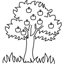 ぬりえページ: リンゴの木 (自然) #163738 - 無料の印刷可能なぬりえページ