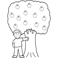 ぬりえページ: リンゴの木 (自然) #163745 - 無料の印刷可能なぬりえページ