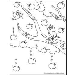ぬりえページ: リンゴの木 (自然) #163746 - 無料の印刷可能なぬりえページ